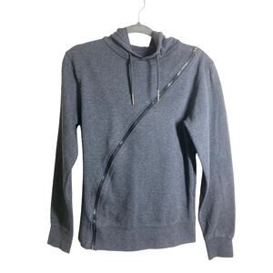 Gene Asymmetrical Zip Hoodie Jacket
